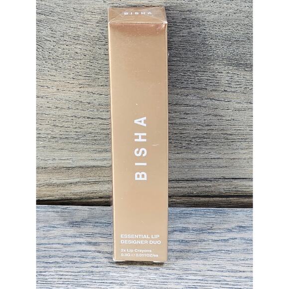 BISHA Essential Lip Designer Duo 2x Lip Crayons San Tropez St Barths - Picture 1 of 5